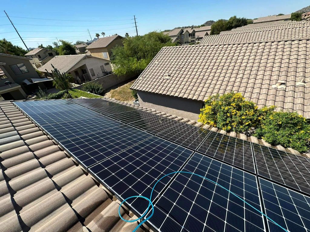 clean-panels-on-tile-roof